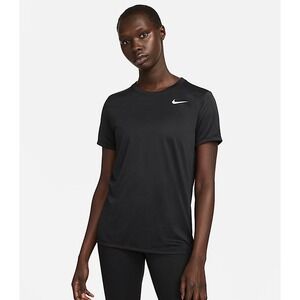 Nike Womens Dri-FIT Training T-Shirt Black DX0687-010 Short Sleeve Tee Small